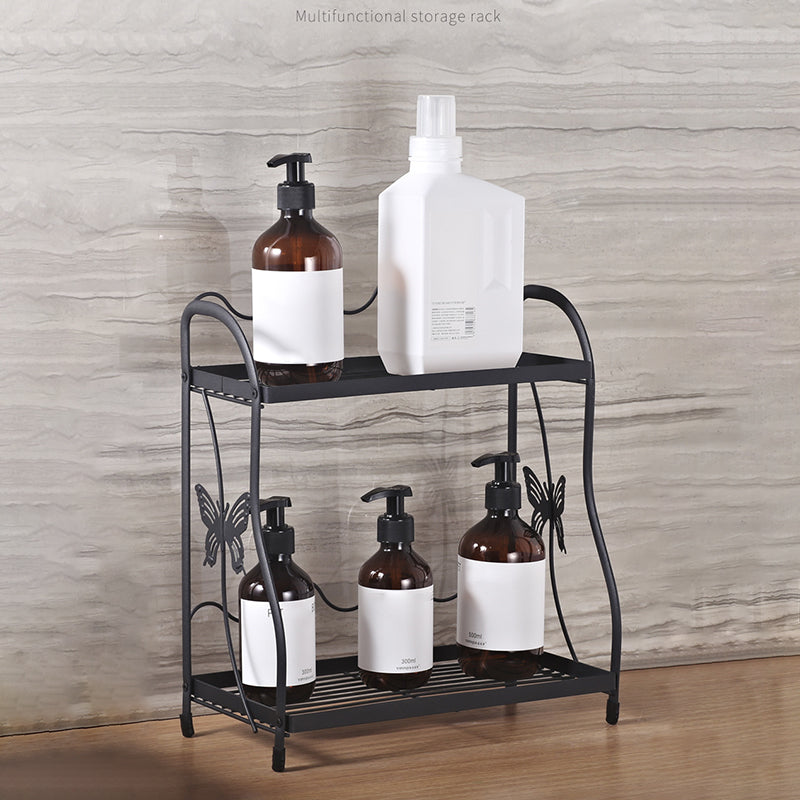 001- ZJ-SS2 Butterfly Design Bathroom Storage Rack Double Layer Metal Shelf 001- ZJ-SS2 Butterfly Design Bathroom Storage Rack Double Layer Metal Shelf